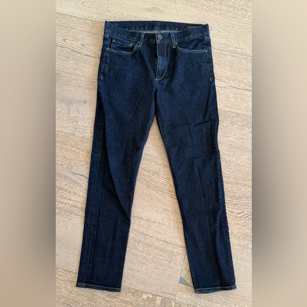 rag & bone Men’s Slim Straight Dark Blue Jeans